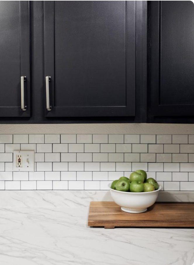 Photo by Canary Gray for HGTV. Sources: subway tile, marble counter top
