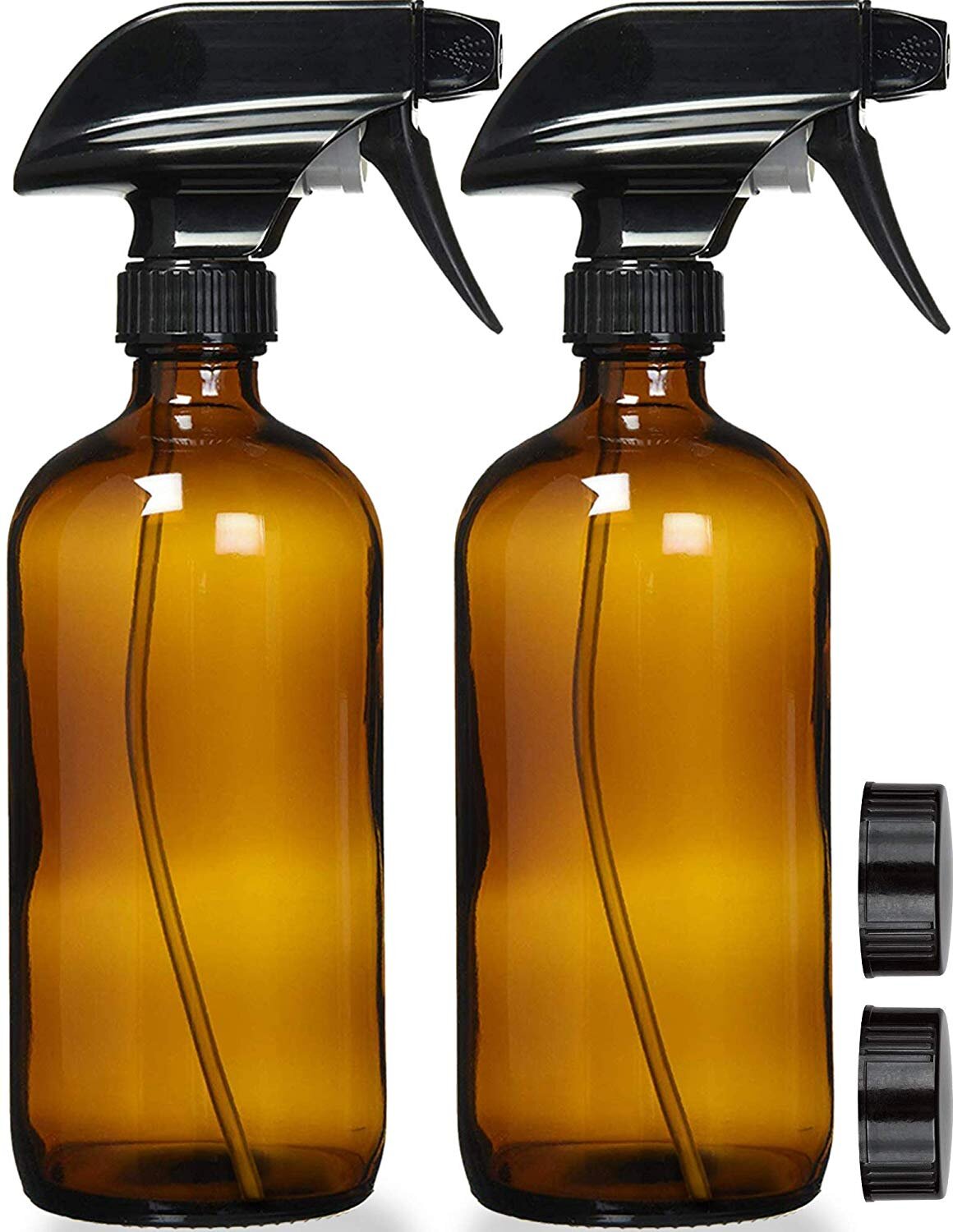 amber glass spray bottles