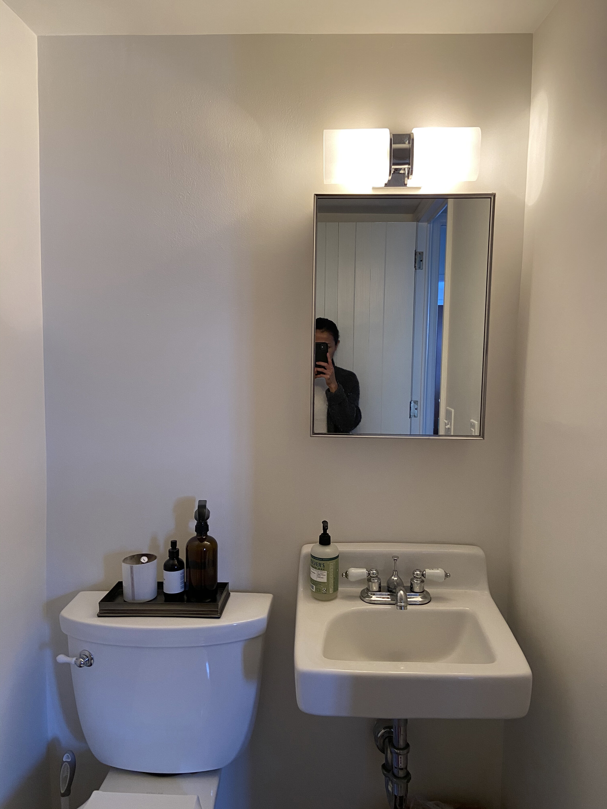 small bathroom before renovation
