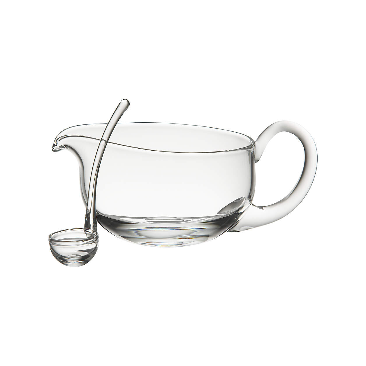 Deluxe Glass Gravy Boat with Ladle (EXCLUSIVE)