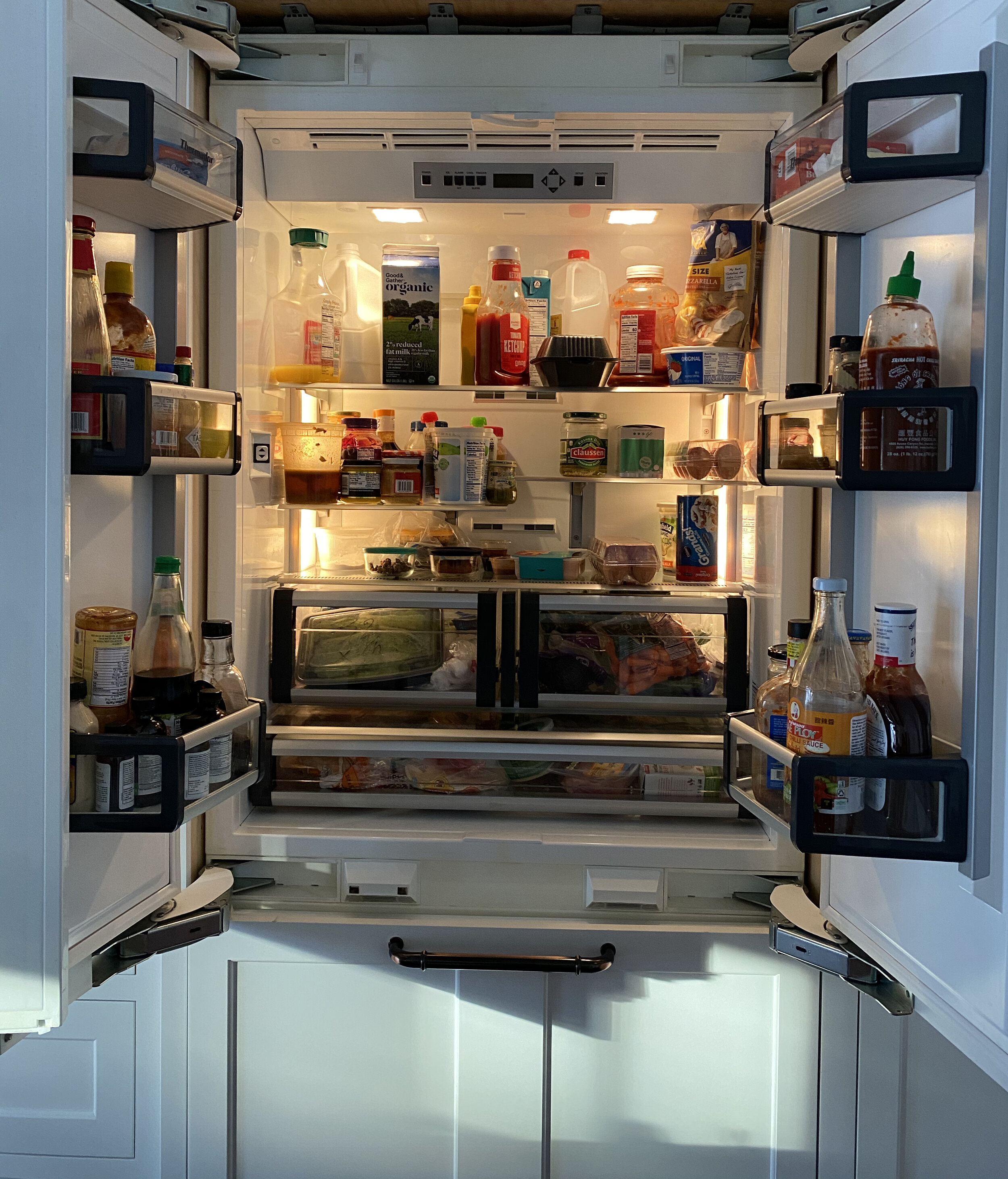 Our refrigerator BEFORE the clean out