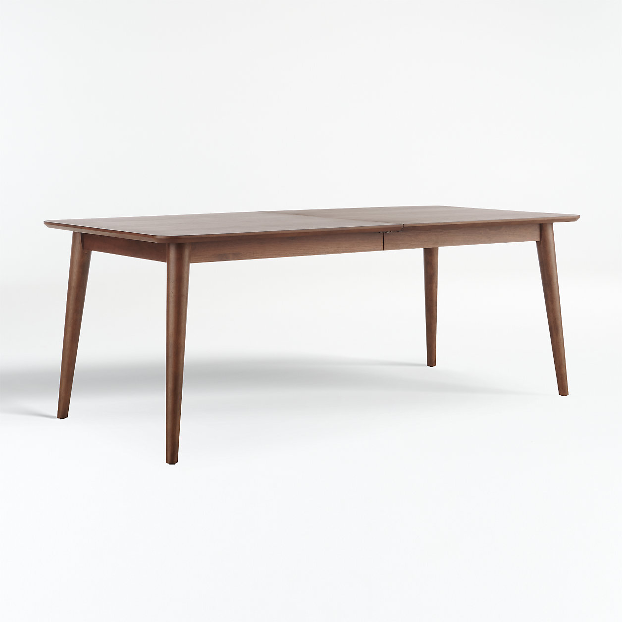 Tate Walnut Extendable Midcentury Dining Table