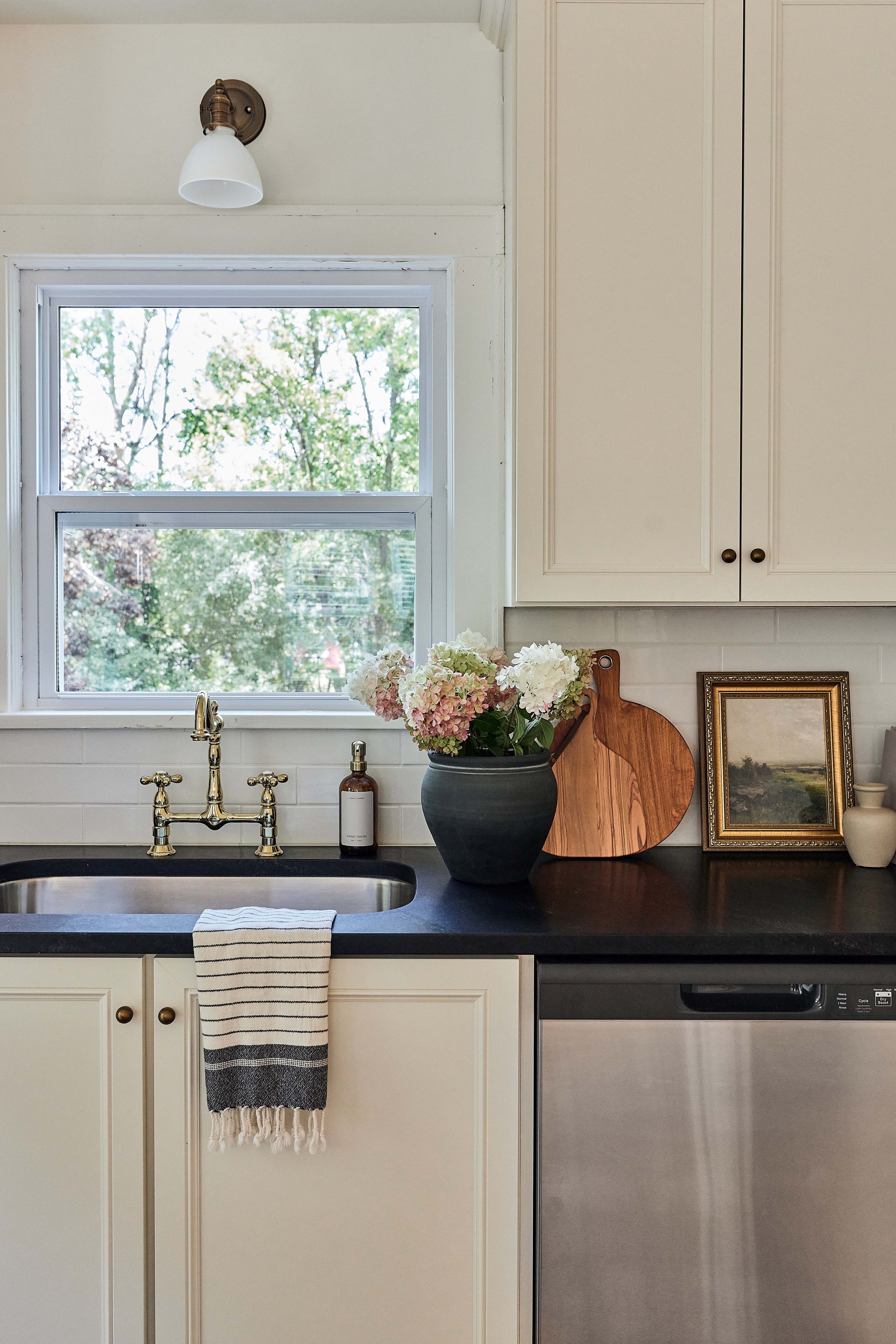 Our stucco farmhouse rental property renovation - kitchen layout & design reveal.