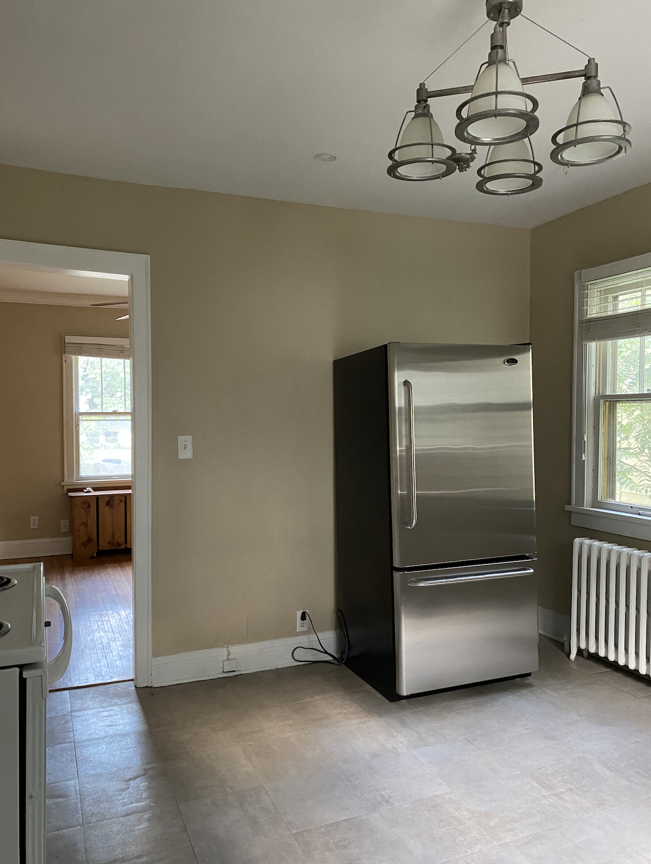 pre-renovation kitchen layout