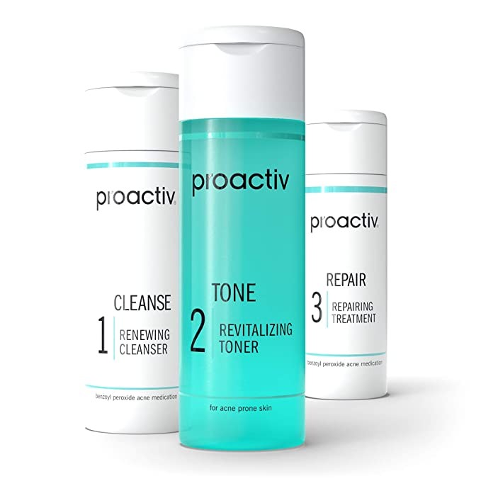 Click for more info about Proactiv 3 Step Acne Treatment - Benzoyl Peroxide Face Wash, Repairing Acne Spot Treatment for Fa...