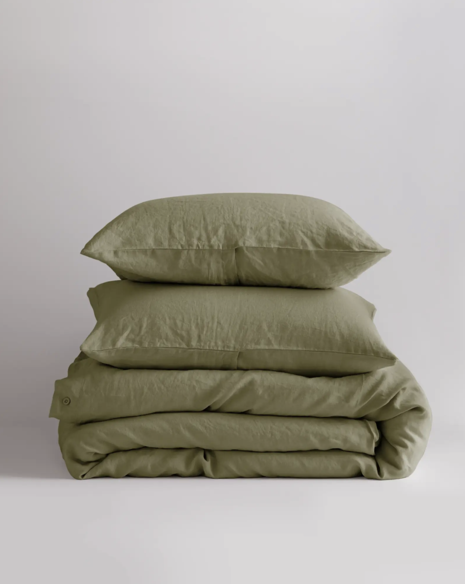 Black Linen Euro Cover