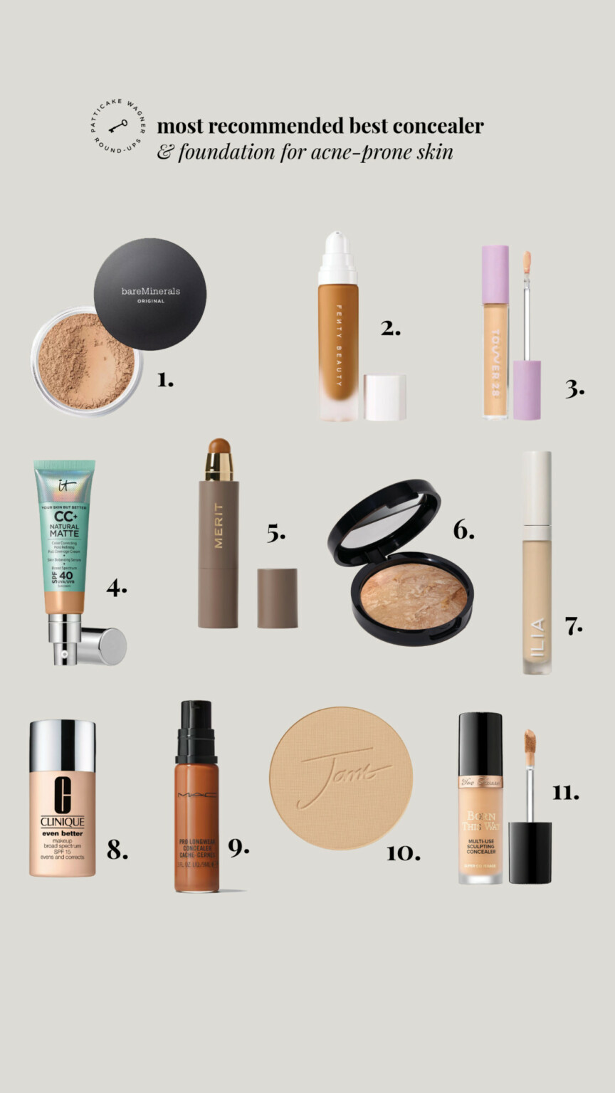 Most Best Concealer and Foundation for AcneProne Skin Patticake Wagner